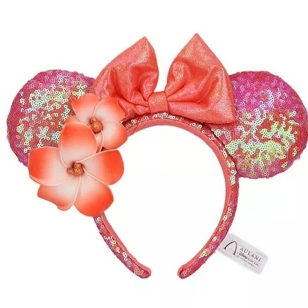 Disney‎ Aulani Hawaii Orange Plumeria Exclusive Headband